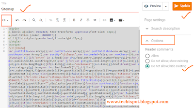 Add Stylish Sitemap Page to Blogger 2