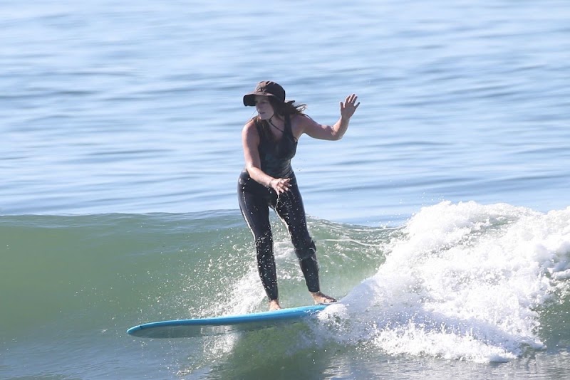 Leighton Meester Clicks at a Surf Session in Malibu 9 May-2021