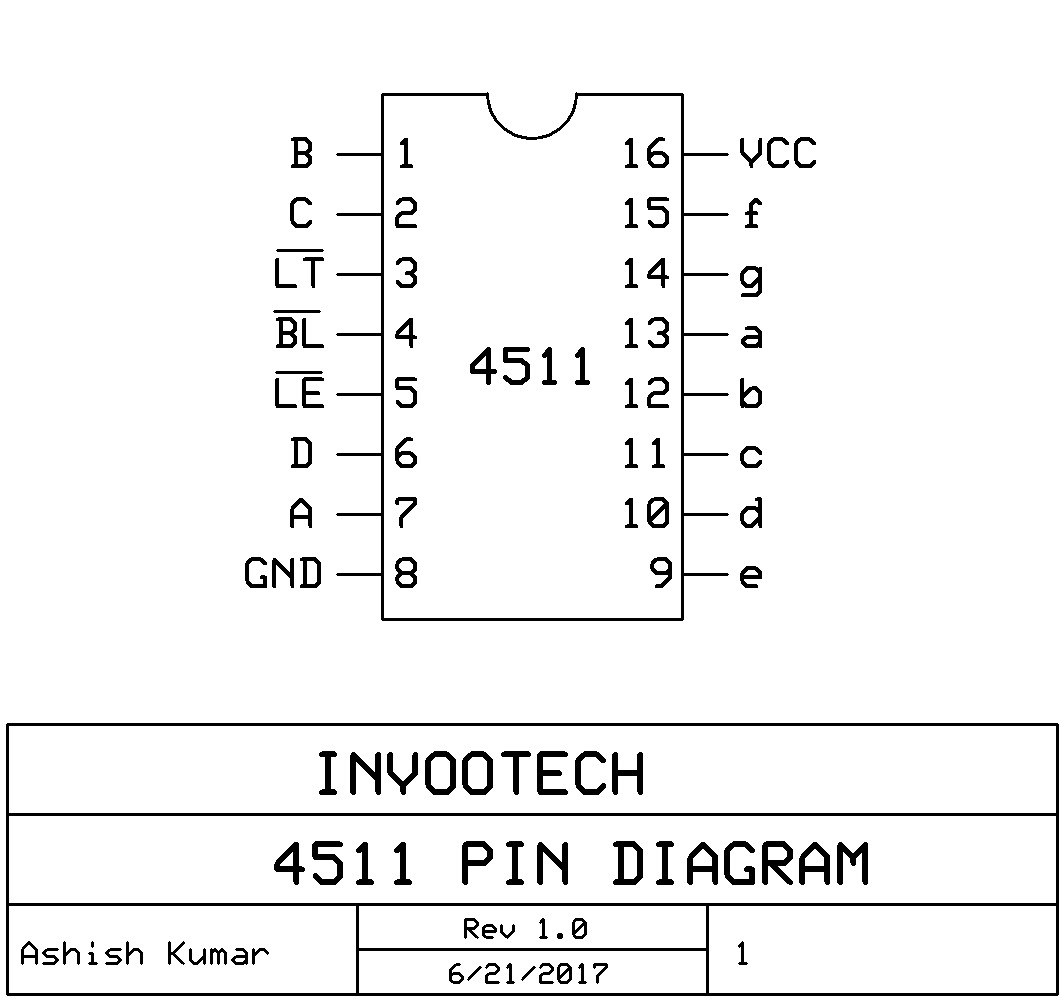 Cd4511 Circuit Diagram