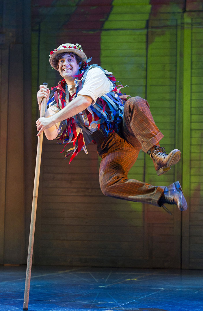 Lee Mead performing in Chitty Chitty Bang Bang