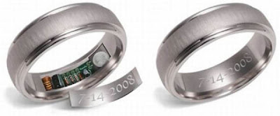Diseño de anillo de bodas tecnologic fuera de lo común