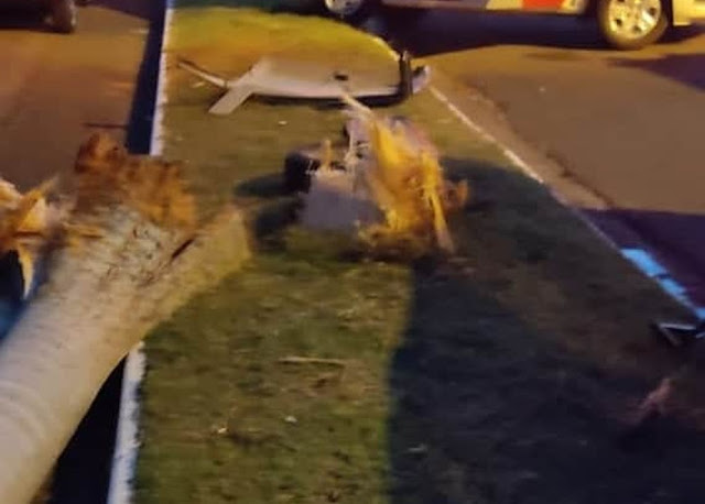 Motorista colide picape em palmeira, que é arrancada de canteiro, e veículo tomba em Junqueirópolis Motorista colide picape em palmeira, que é arrancada de canteiro, e veículo tomba em Junqueirópolis