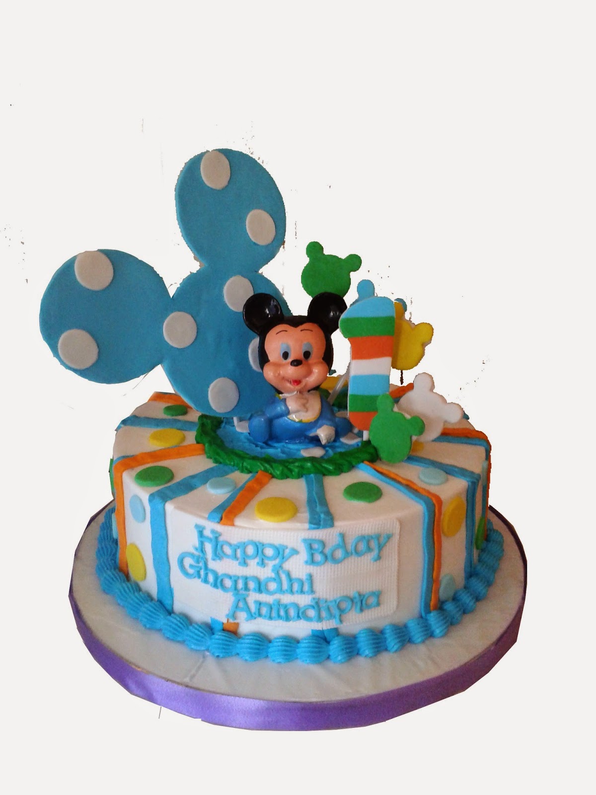 DaniQa Cake and Snack: Kue Ulang Tahun Baby Mickey Mouse