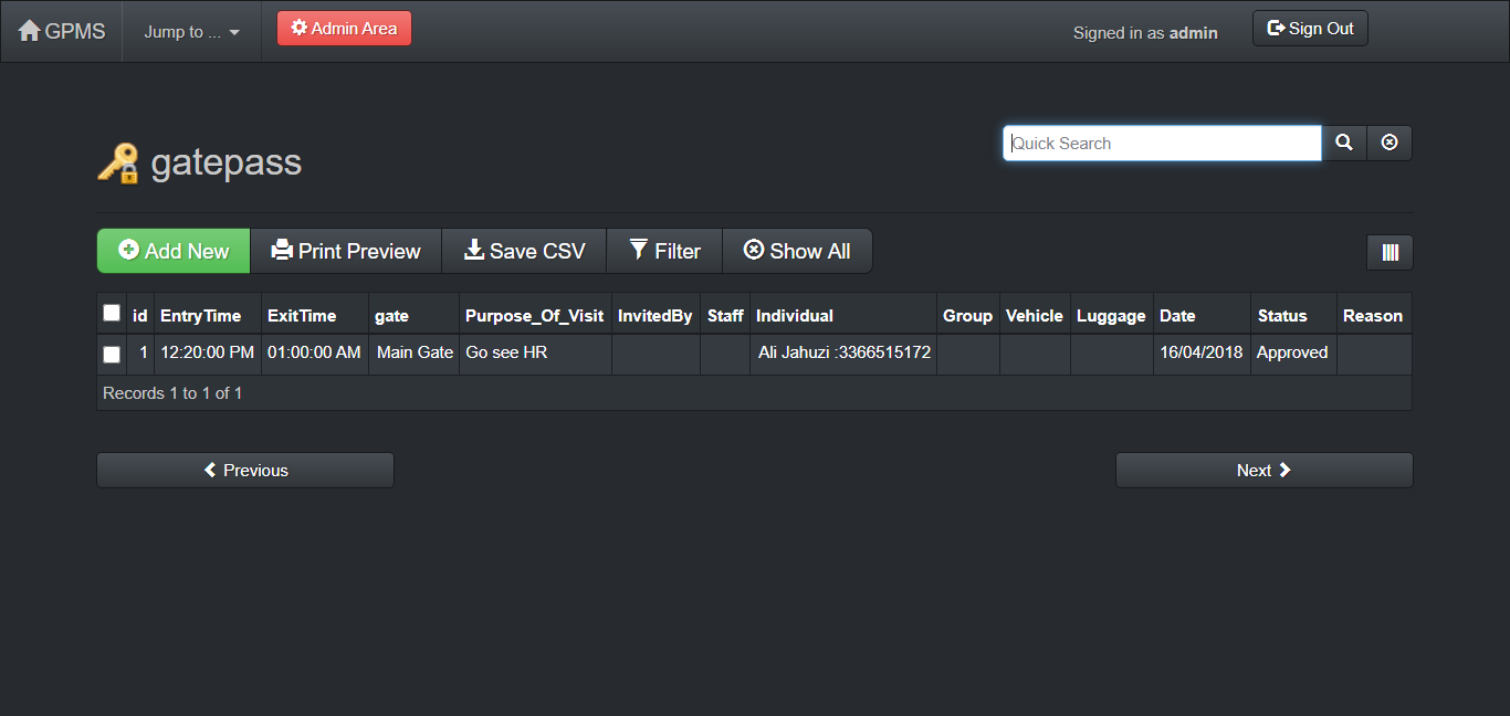 Advance Gate Pass Management System in php mysql with Source Code ...