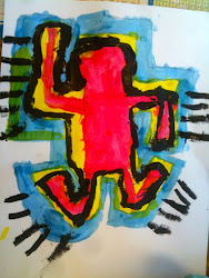 shape organic geometric movement haring keith figures am paint