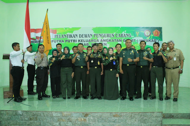 Pelantikan Dewan Pengurus Cabang Himpunan Putera Puteri Keluarga Angkatan Darat (HIPAKAD) Kab. Klaten