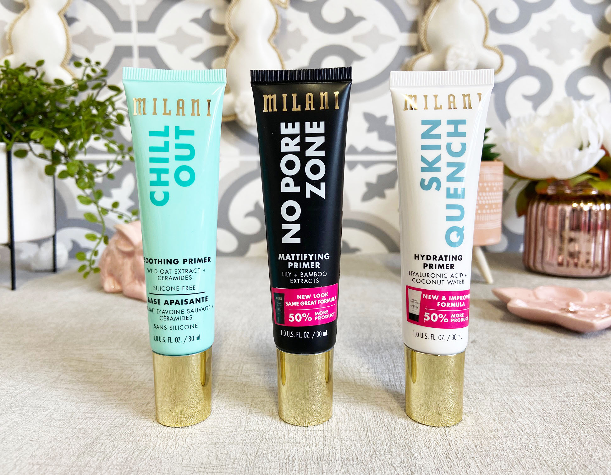 Kathryn's Loves Milani Primers Review Chill Out, No Pore Zone & Skin