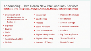 Enterprise Software Musings - Oracle PaaS Announcements