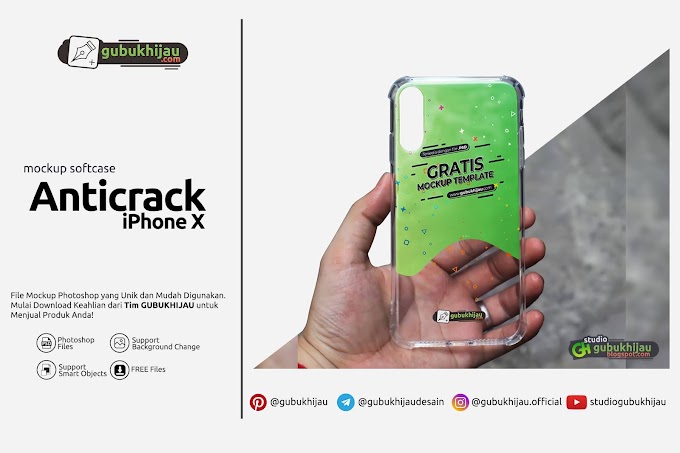 Mockup Custom Case Anticrack iPhone X 