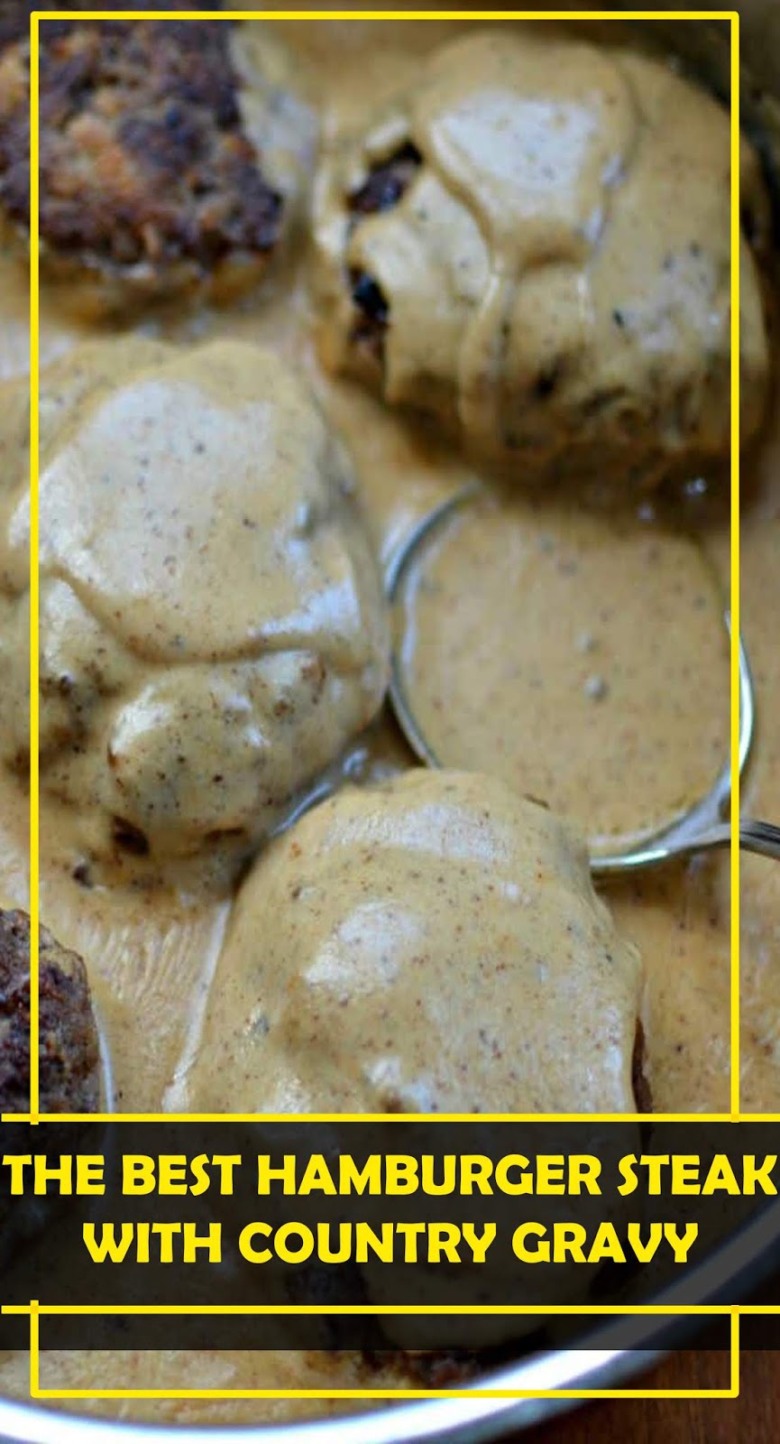 THE BEST HAMBURGER STEAK WITH COUNTRY GRAVY Healthyrecipes03
