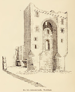 Sketch of Saltcoats Castle tower taken from The Castellated and Domestic Architecture of Scotland from the Twelfth to the Eighteenth Century Volume Four by David MacGibbon and Thomas Ross 1887