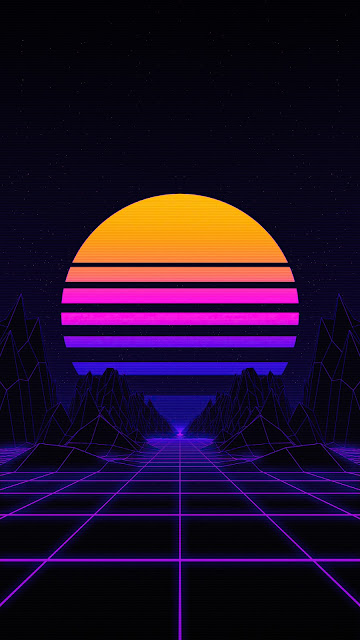 Retro Waves iPhone Wallpaper  iPhone Wallpapers