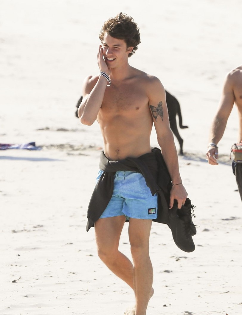 Alexis_Superfan's Shirtless Male Celebs: Shawn Mendes shirtless beach ...