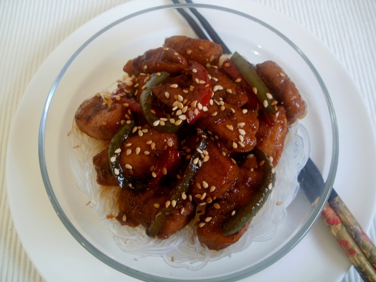 Pollo con salsa teriyaki