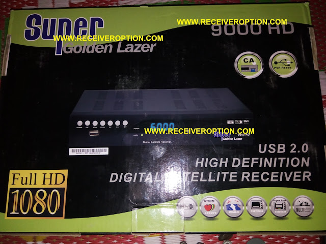 SUPER GOLDEN LAZER 9000 HD RECEIVER POWERVU KEY OPTION
