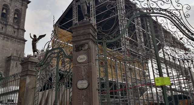 Clausura INAH instalación de réplica de Capilla Sixtina en catedral de Puebla