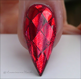 Luminous Nails: Christmas Nails&hellip; Red &amp; Silver Christmas Nails