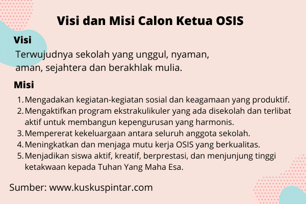 Contoh Visi Misi Organisasi