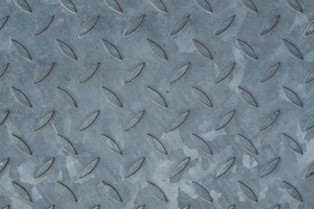 Galvanised metal floor plate texture Galvanised metal floor plate texture