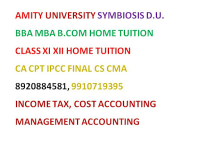 RBL Academy provides Best coaching, home tutor home tuition, online coaching classes, Project and assignment solutions for all subjects of Class 11 and 12 Accounts, Business Studies and economics. Home tuition for BBA, B.Com, MBA, CA, CS and CMA all subjects Financial management, Cost Accounting, Management Accounting, Corporate Finance, Business Statistics, Economics, Income Tax, Financial Accounting, Operation Research, Operation Management, Business Statistics, Investment Management, Security analysis and Portfolio Management, Corporate Accounting, Research methodology, Corporate tax Planning, Strategic Financial Management, Advance Cost Accounting, Financial Derivatives and all other subjects as per requirement of students are also offered.