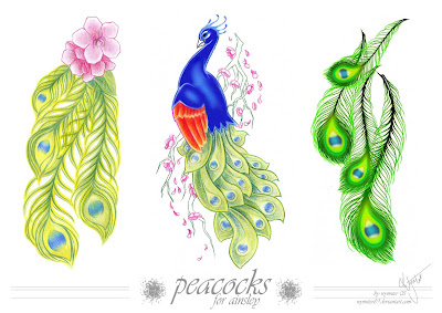 free design peacock tattoo