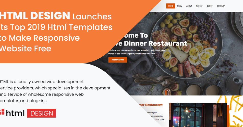 HTML Design Launches its Top 2019 Html Templates to Make Responsive ...
