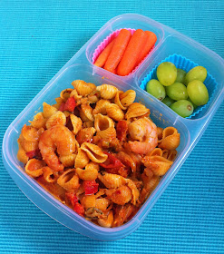 Operation: Lunch Box: Day 174 - Spicy Garden Pasta with Shrimp
