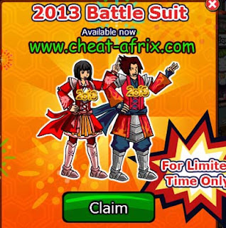 Claim 2013 Battle Suit Ninja Saga