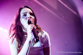 Chvrches at The Danforth Music Hall on May 19, 2018 to celebrate the One-Year Anniversary of the Josie Dye show on Indie 88 Photo by John Ordean at One In Ten Words oneintenwords.com toronto indie alternative live music blog concert photography pictures photos