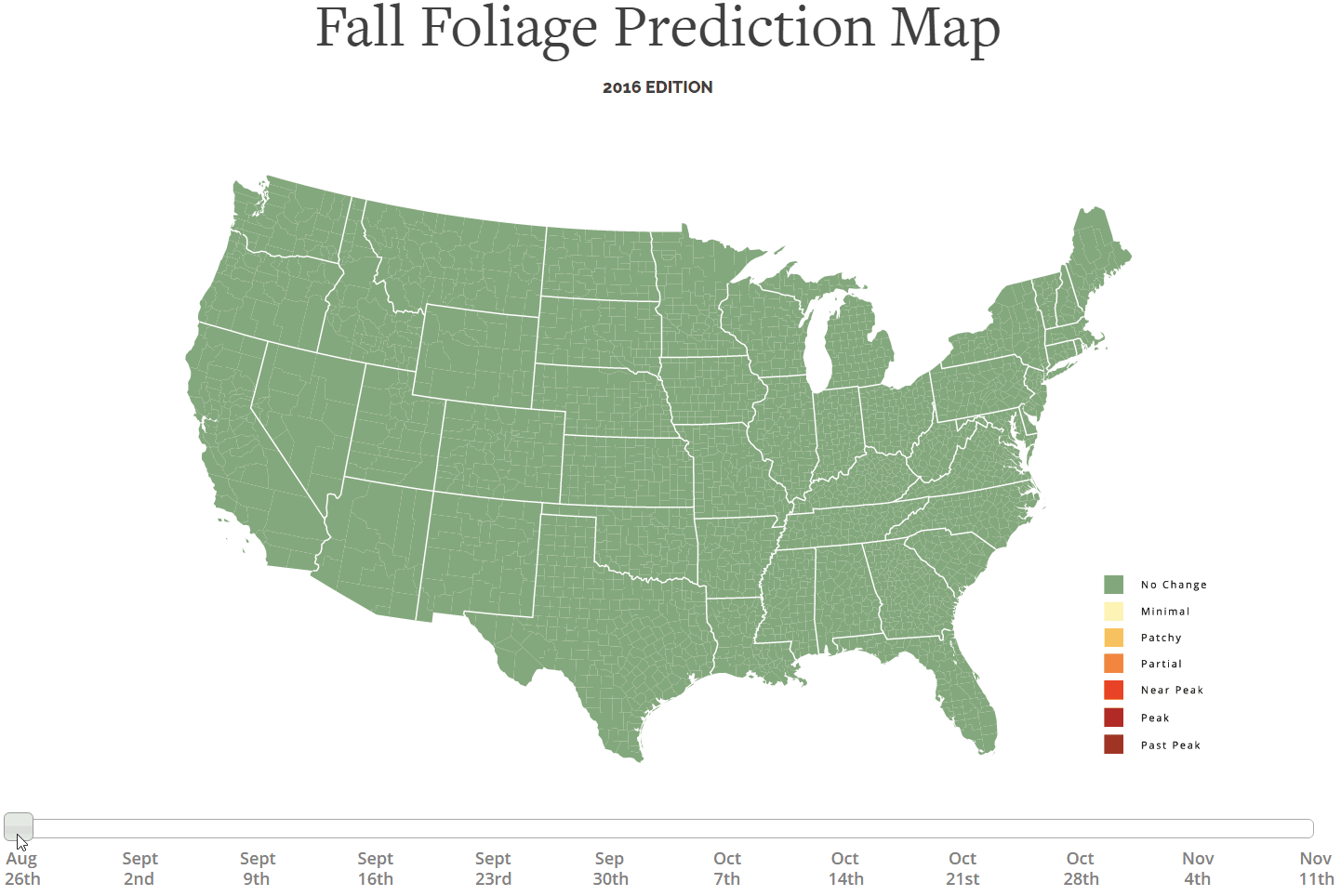 The fall foliage prediction map (2016)
