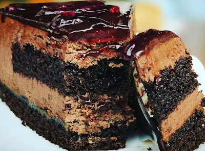 blueberry-chocolate-cake