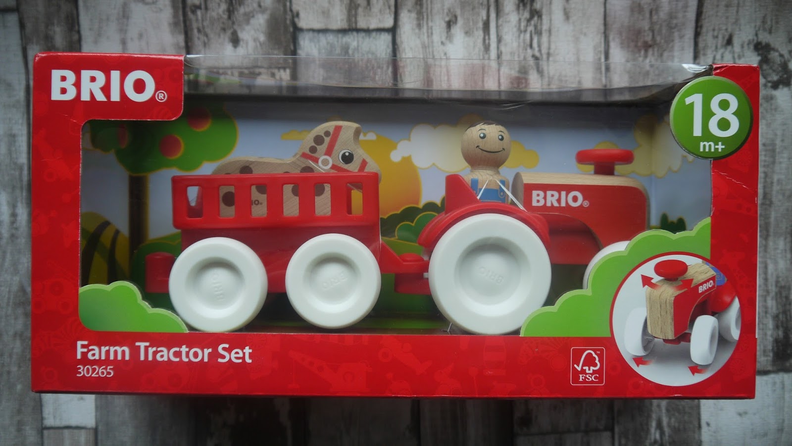 brio farm tractor set