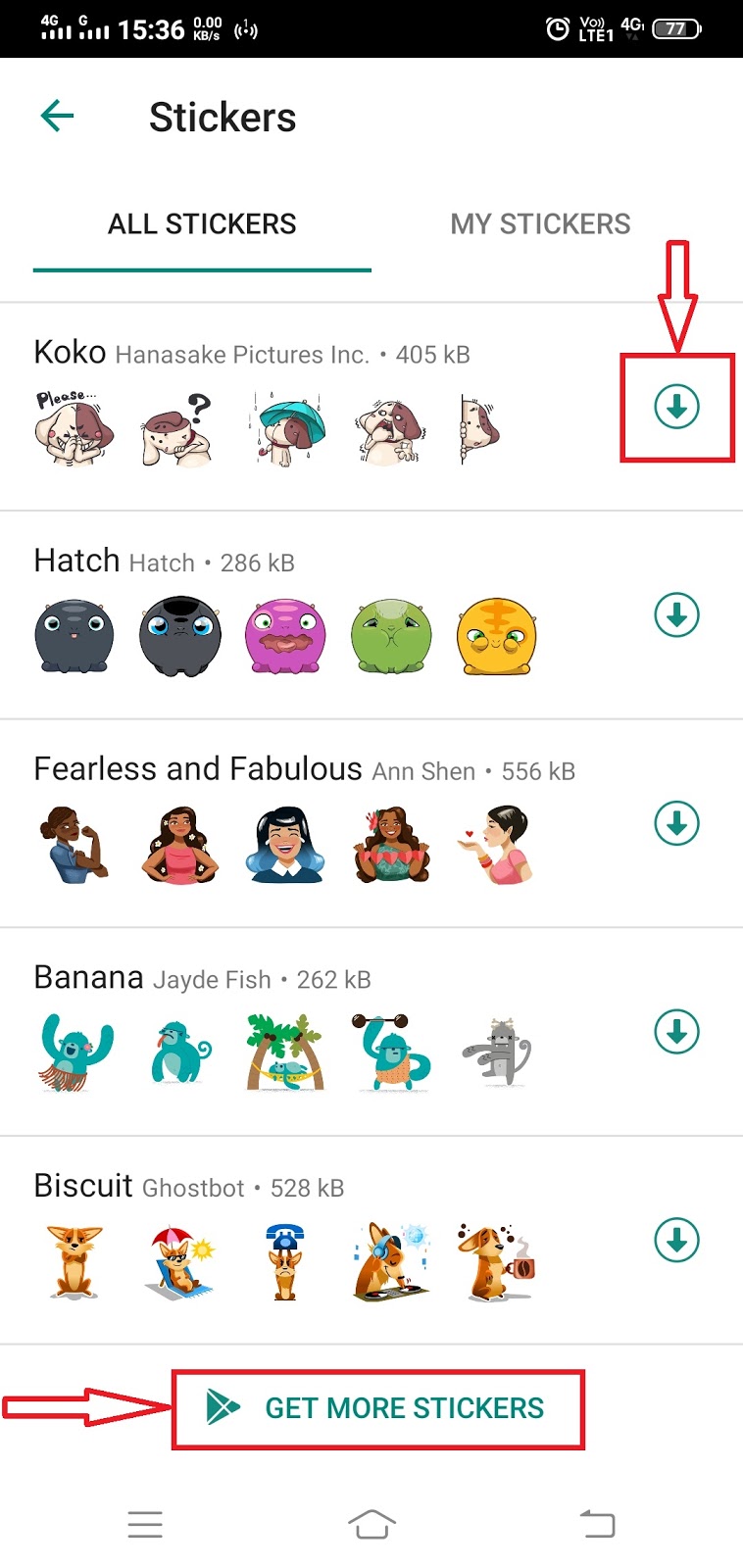 How to get or create new stickers in Whatsapp My Review Hall
