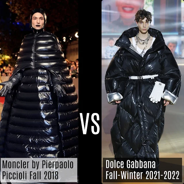 Moncler & Pierpaolo Piccioli Fall-Winter 2019-2020 by Ezra Miller vs Dolce Gabbana Fall-Winter 2021-2022