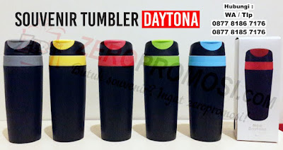 Botol promosi, souvenir DAYTONA drinkware, Tumbler promosi Daytona, Tumbler Travel, Tumbler Plastik Eksklusif Daytona