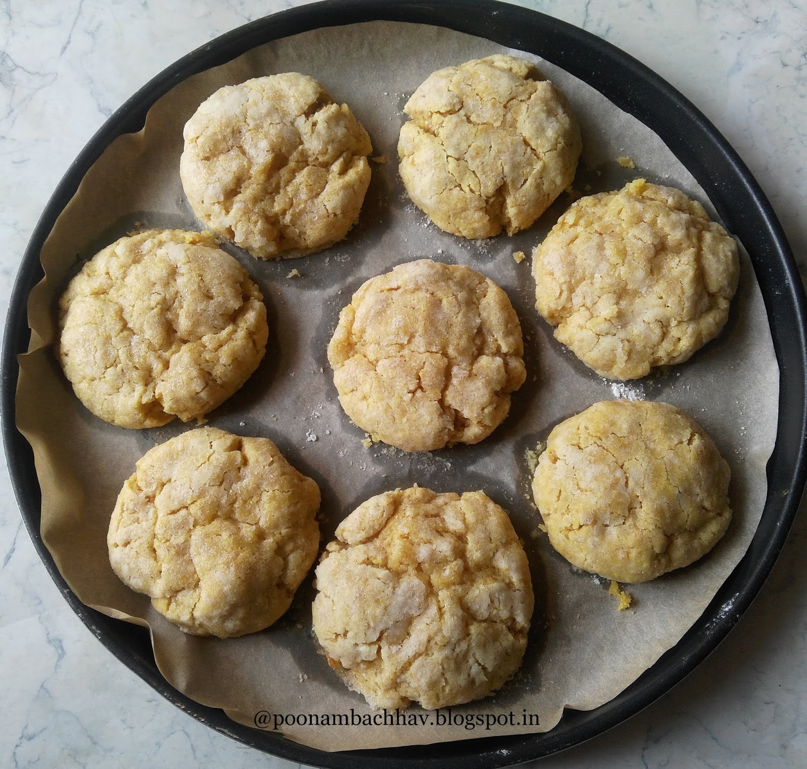 Annapurna Eggless Lemon Crinkle Cookies