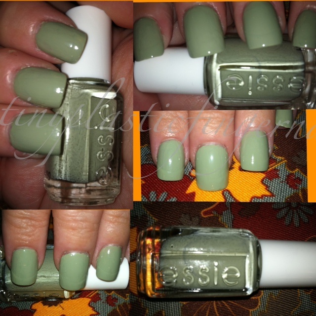 Tiny plastic fingernails Essie Da Bush and CVS Nail Polish Remover