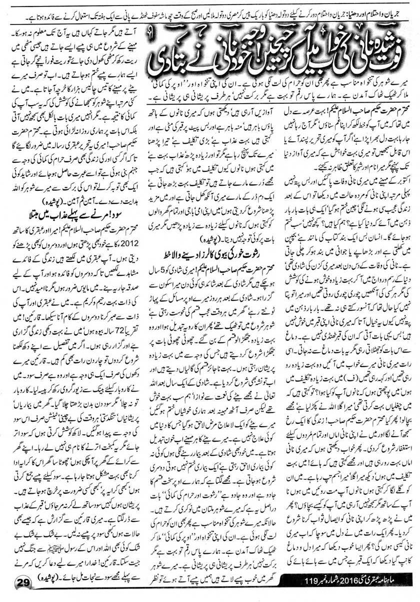 Page 29 Ubqari Magazine May 2016 Page 29 Ubqari Magazine May 2016