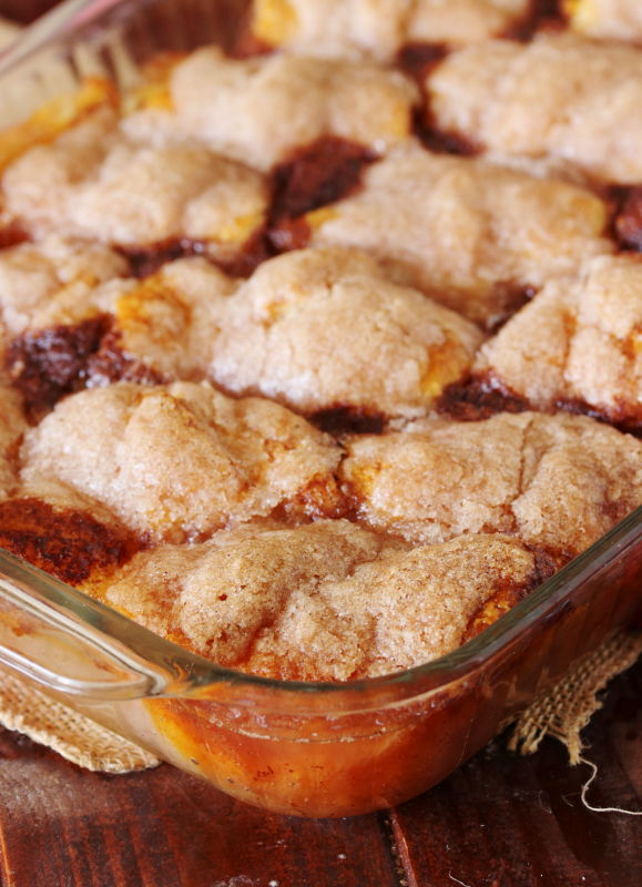 Crescent Roll Peach Dumplings Baked with Sprite Soda