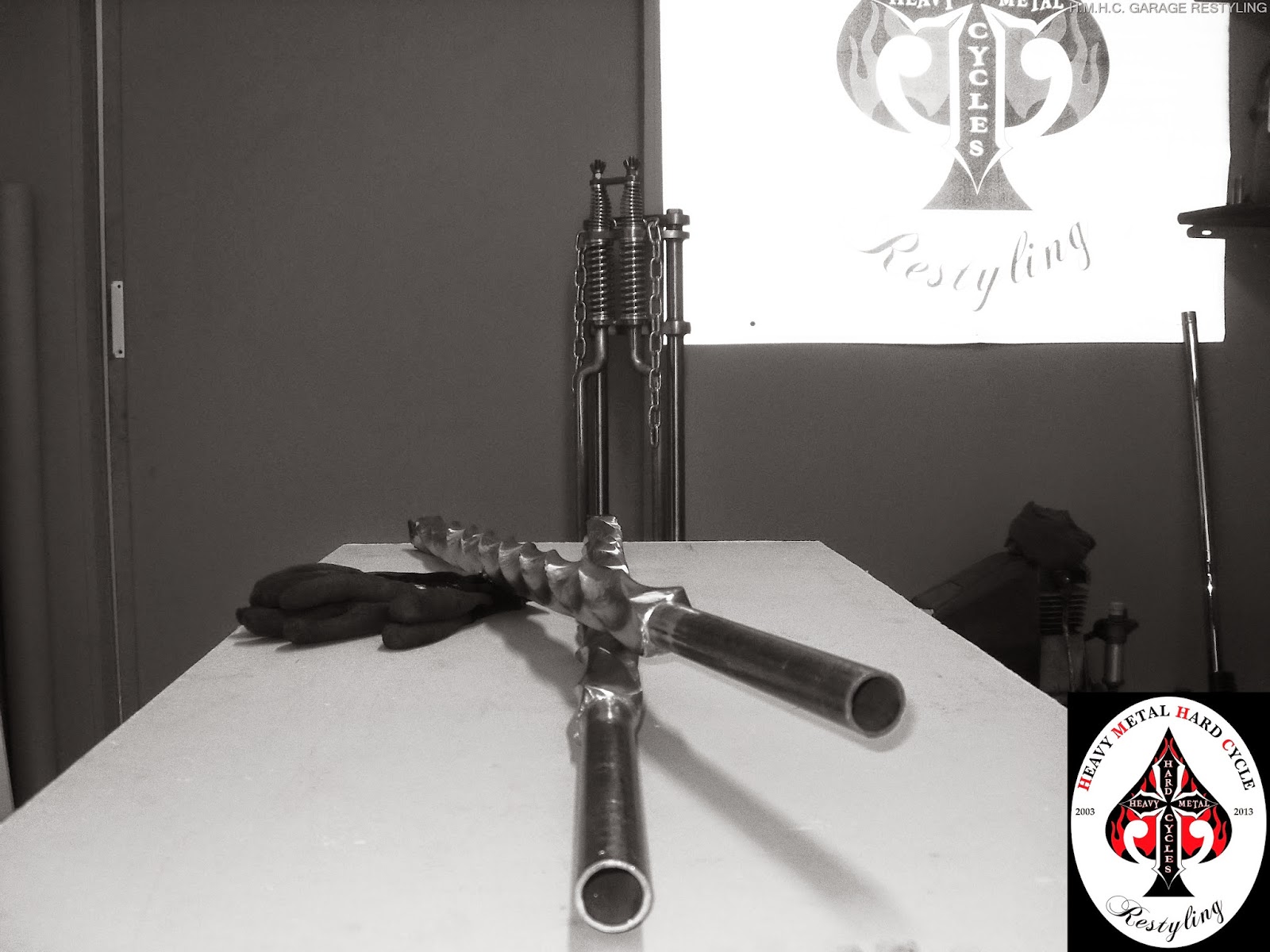 twisted chopper handlebars