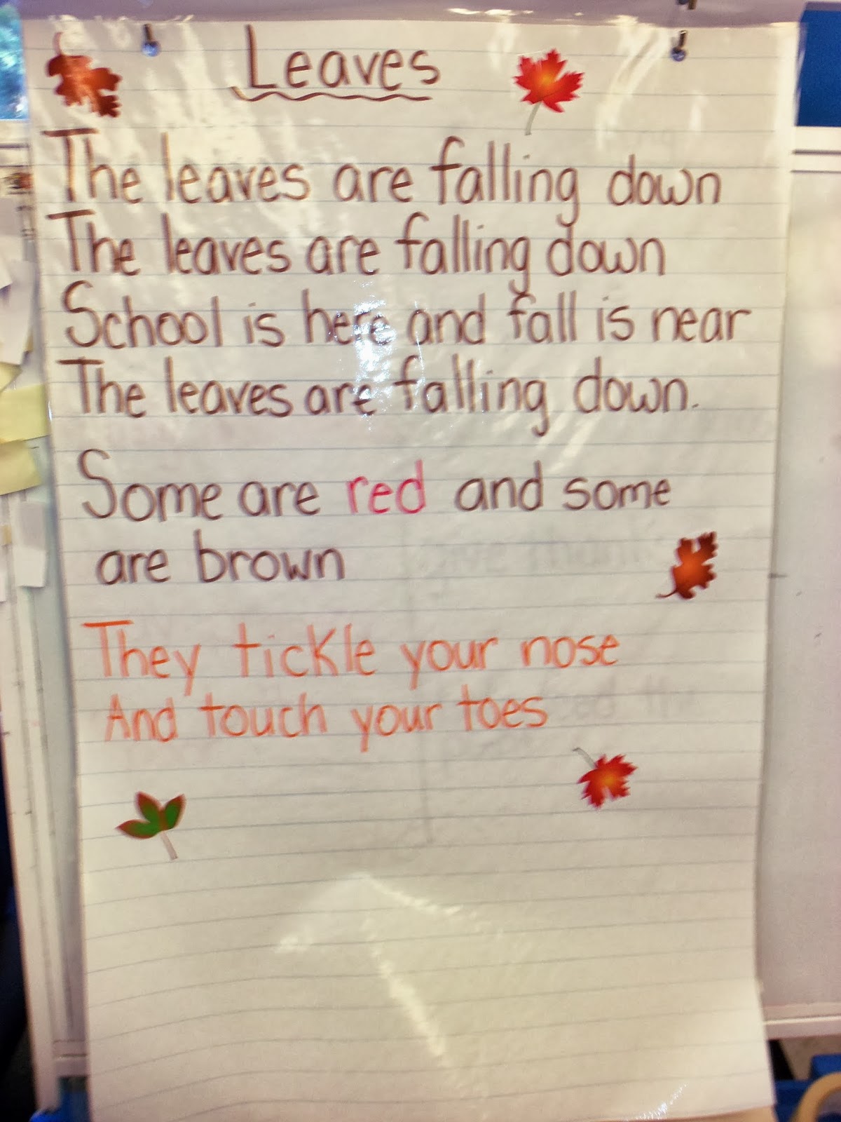 Ms. Monsour's Grade 1/2 Class: FALL POEMS