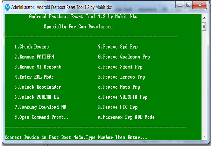 Android FastBoot Reset Tool_One of the Best of Android FRP Removal Tool