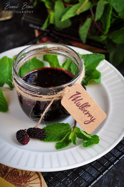 Mulberry jam chilli jam preserve