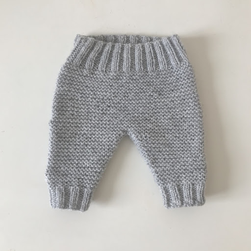 Garter Stitch Baby Pants - Free Pattern