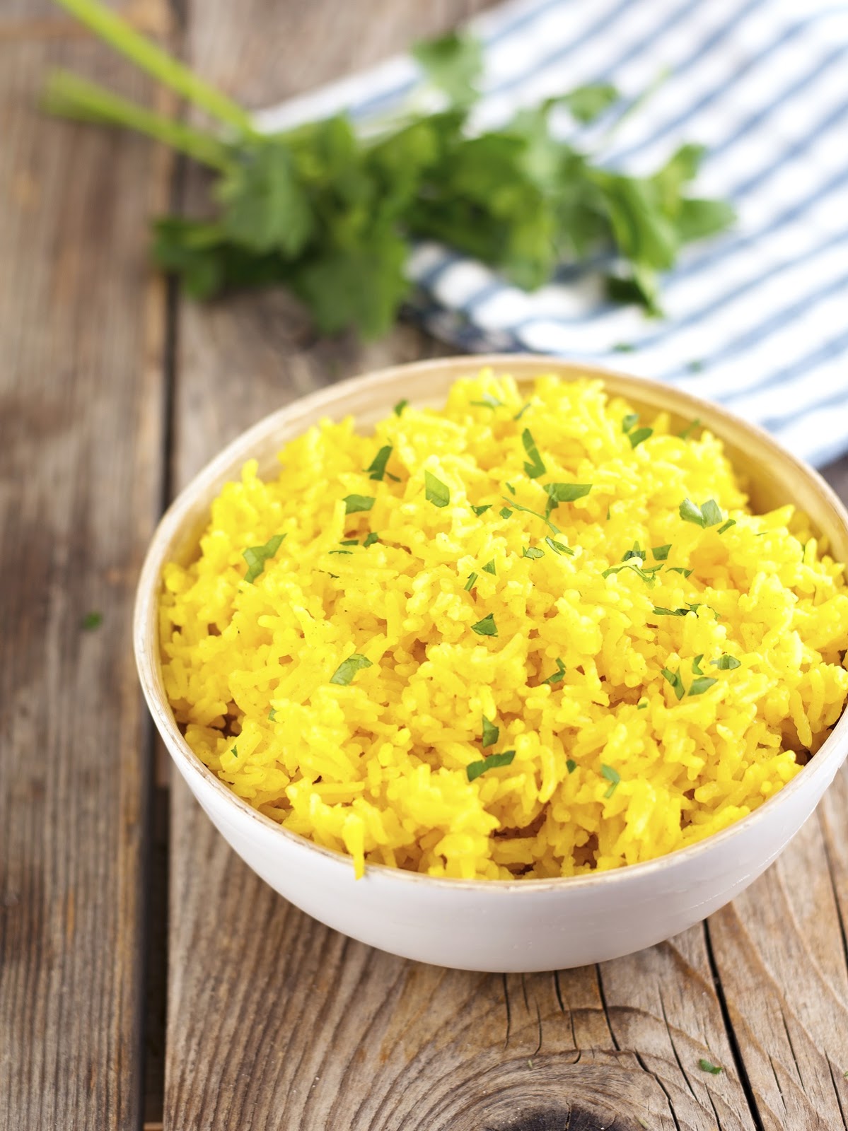 Easy Rice Cooker Turmeric (Yellow) Rice - A Peachy Plate