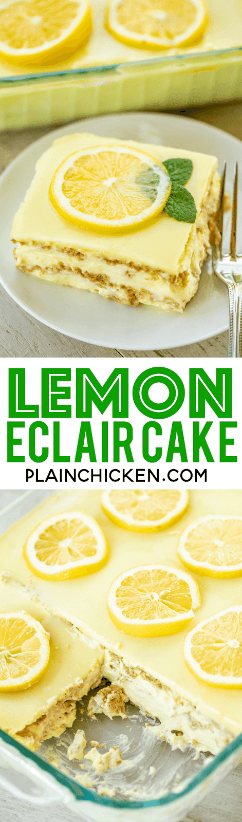 Lemon Eclair Cake | Plain Chicken®