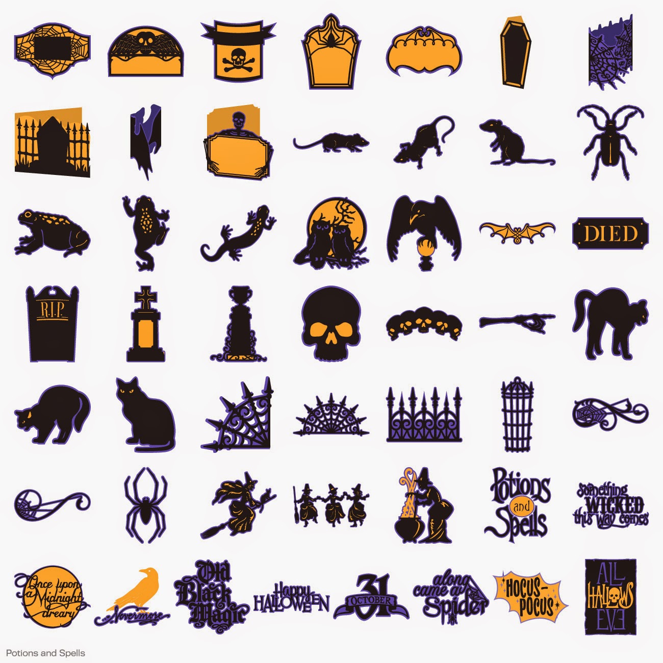 Stamps Alive! Potions and Spells New Cricut Cartridge