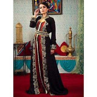 , Moroccan Kaftan Wedding Dress with Hand Embroidered Moroccan Traditions