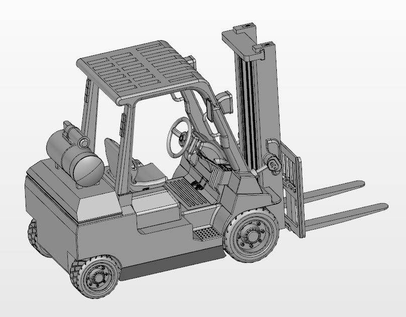 3D Lift Truck model cad file for free downloads. Engineering 3DCad