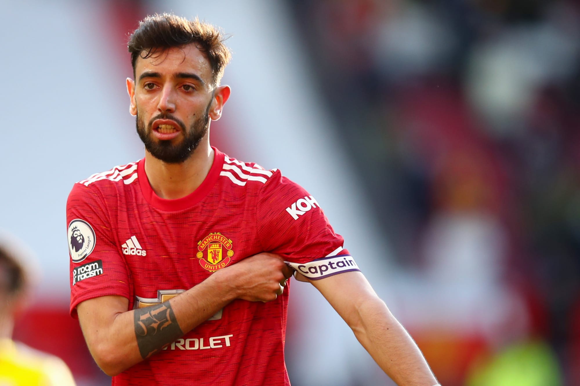 Manchester United midfielder Bruno Fernandes Manchester United midfielder Bruno Fernandes